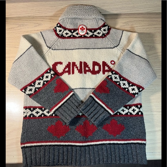 🇨🇦 HBC Vancouver 2010 Winter Olympics Lambswool sweater. Boys 14/16 EUC - Picture 3 of 7